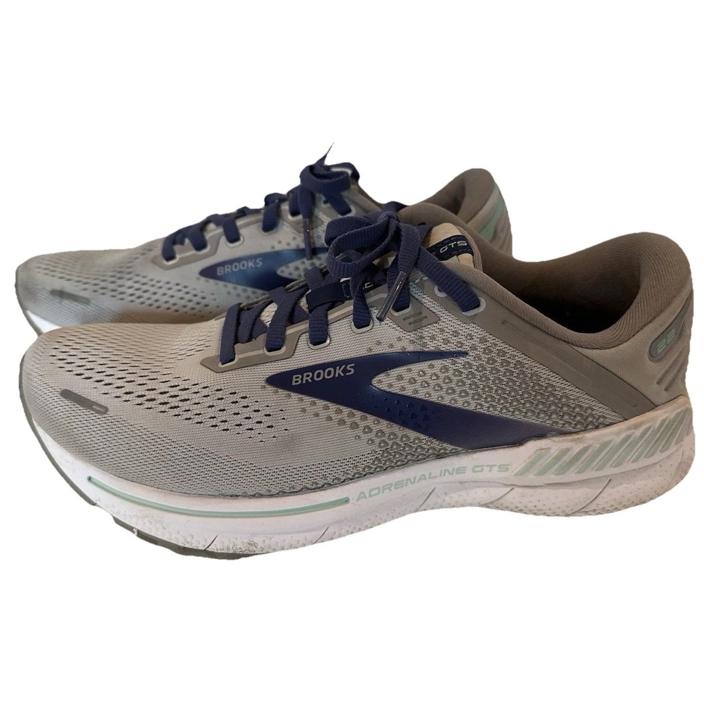 Brooks Adrenaline GTS 22 Womens Purple Running Shoes Sneakers Size 10 D Wide